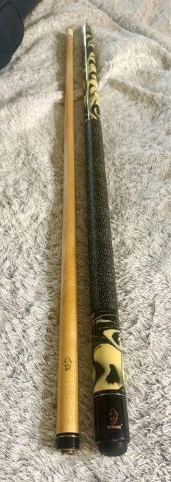 Rhino pool cue