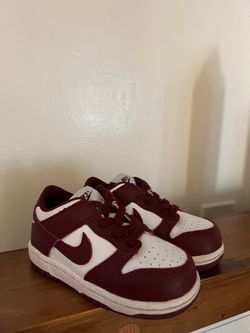 Burgundy toddler dunks
