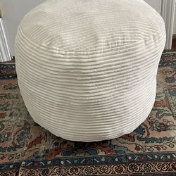 Poof In Cream- Soft Seat (not Stiff)
