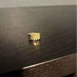 Gold Nugget Ring 