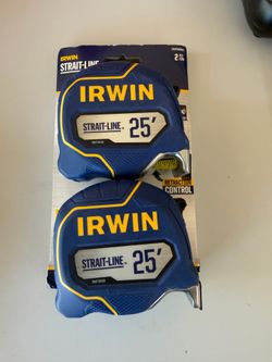 2 Irwin 25-foot tape measures