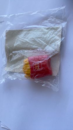 McDonald’s transformer fries. Happy meal 1980s.