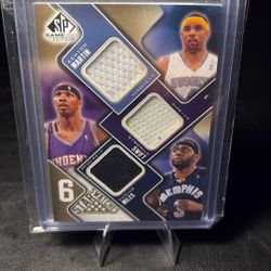 NBA 6 Patch Star Swatches NBA Card