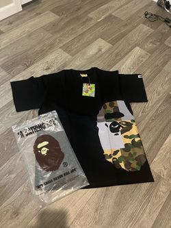 A Bathing Ape BAPE Camo Big Ape Head Tee