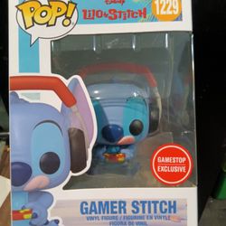 Funko Pop Gamer Stitch GameStop Only
