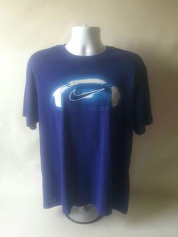 Nike Dri-FIT men's blue graphic short sleeve t-shirt size XL