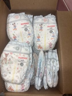 Mix size 1 & 2 diapers