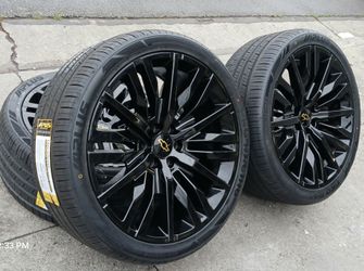 24” Chevy Silverado GMC Sierra Replica Wheels & Tires Tahoe Yukon Escalade Suburban Rines Y