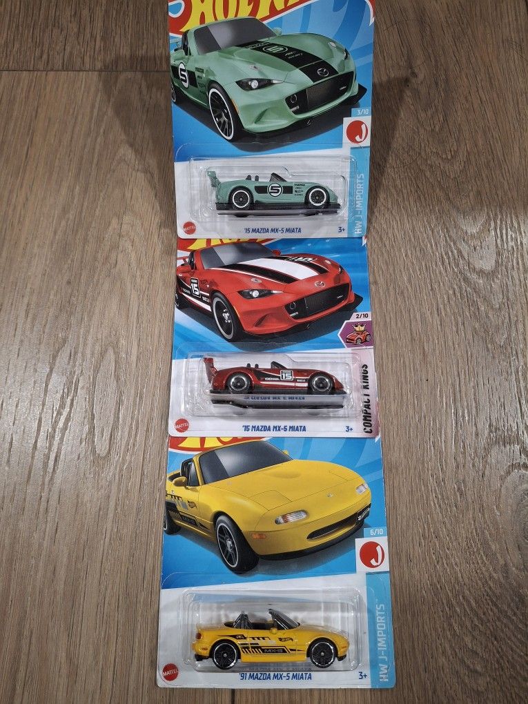 Hotwheels Mazda Miata $6 for all