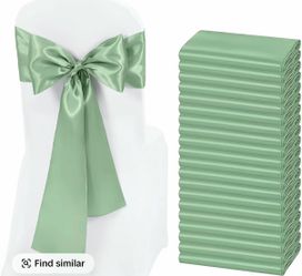 Chair covers and bow tie