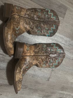 Corral Boots Gently Worn, will take best offer! Brown and  Turquoise