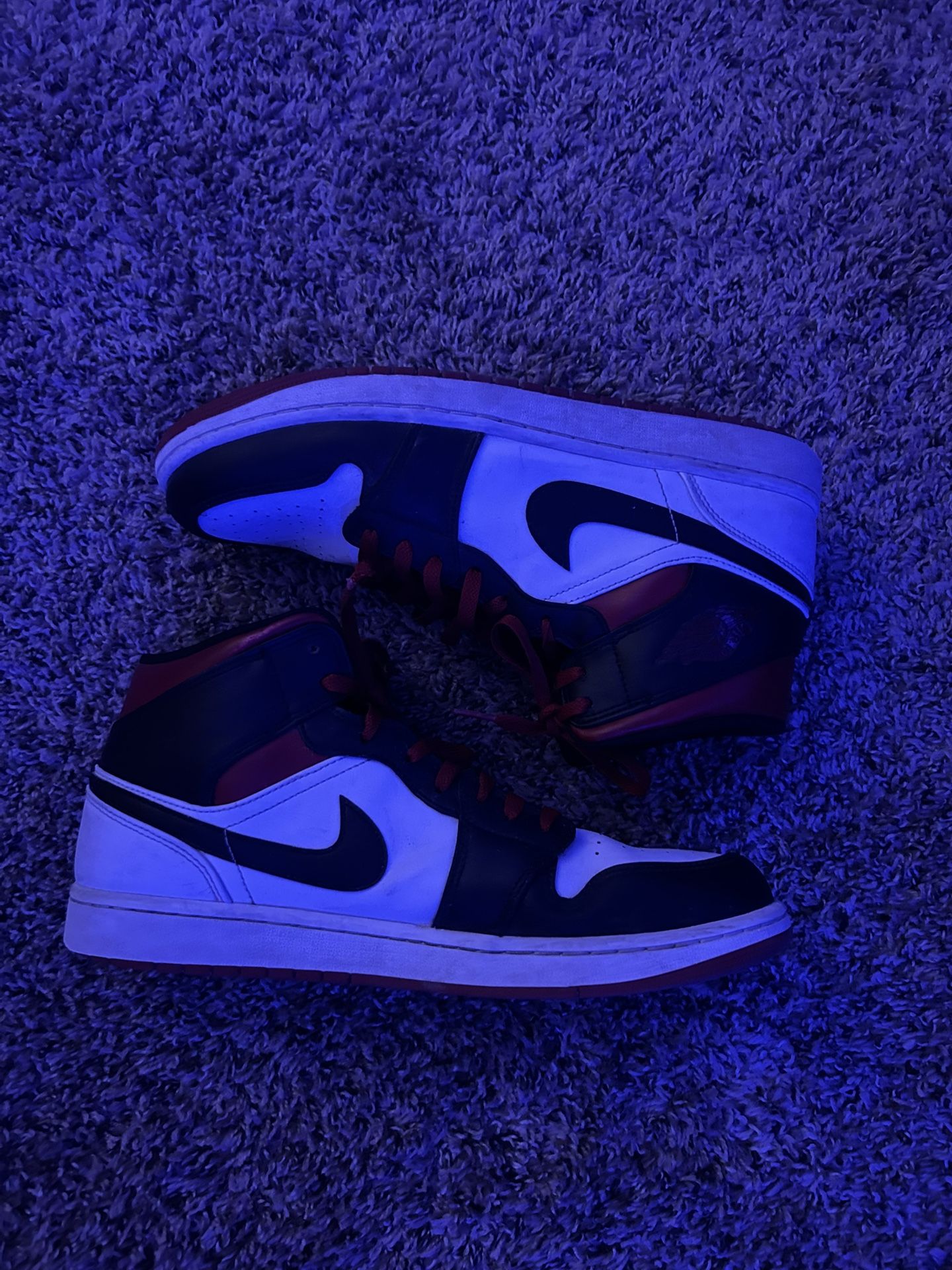 Nike Air Jordan 1 Mid Gym Red Black White