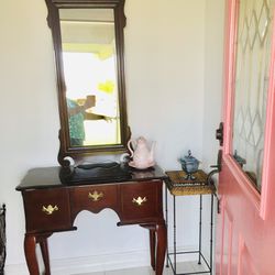 Table and Matching mirror 