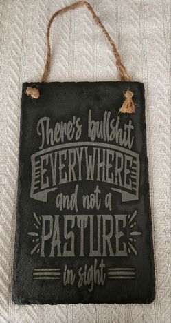 Slate Sign - Laser Engraved