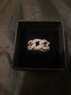 Brand New Sliver Cuban link Ring
