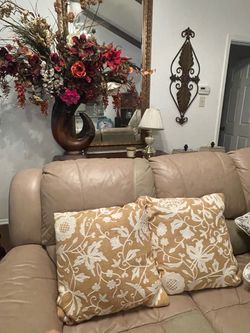 Two decorative pillows