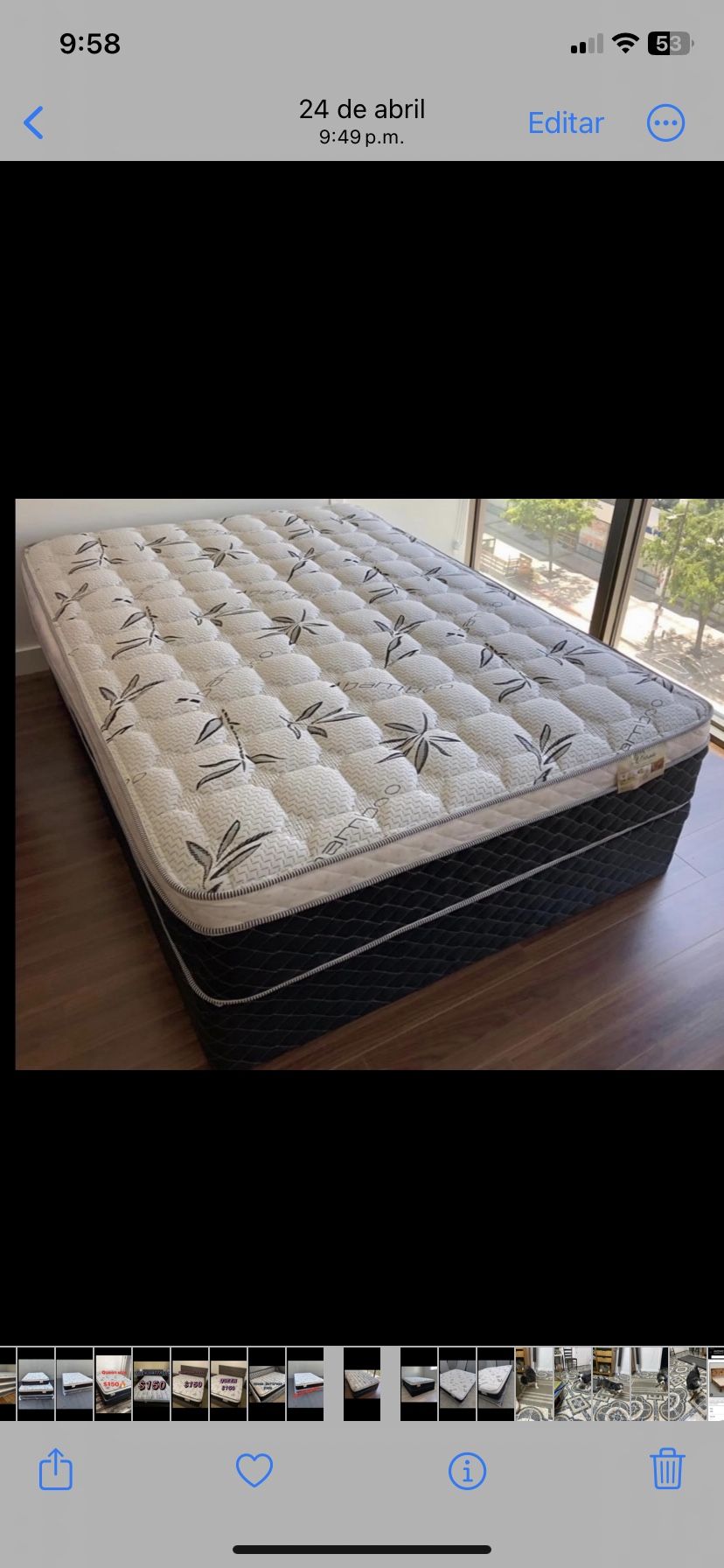 new orthopedic Pillow top mattresses Colchones nuevos ortopédicos pillow top   Queen size  $150 - $210 With Box Spring   Full size  $140 - $200 With B