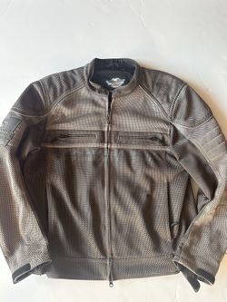 Harley-Davidson® Men's Affinity Colorblocked Mesh Riding Jacket, Gray.