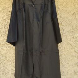 Graduation Cap And Gown, Black, 5'7"-5.9"