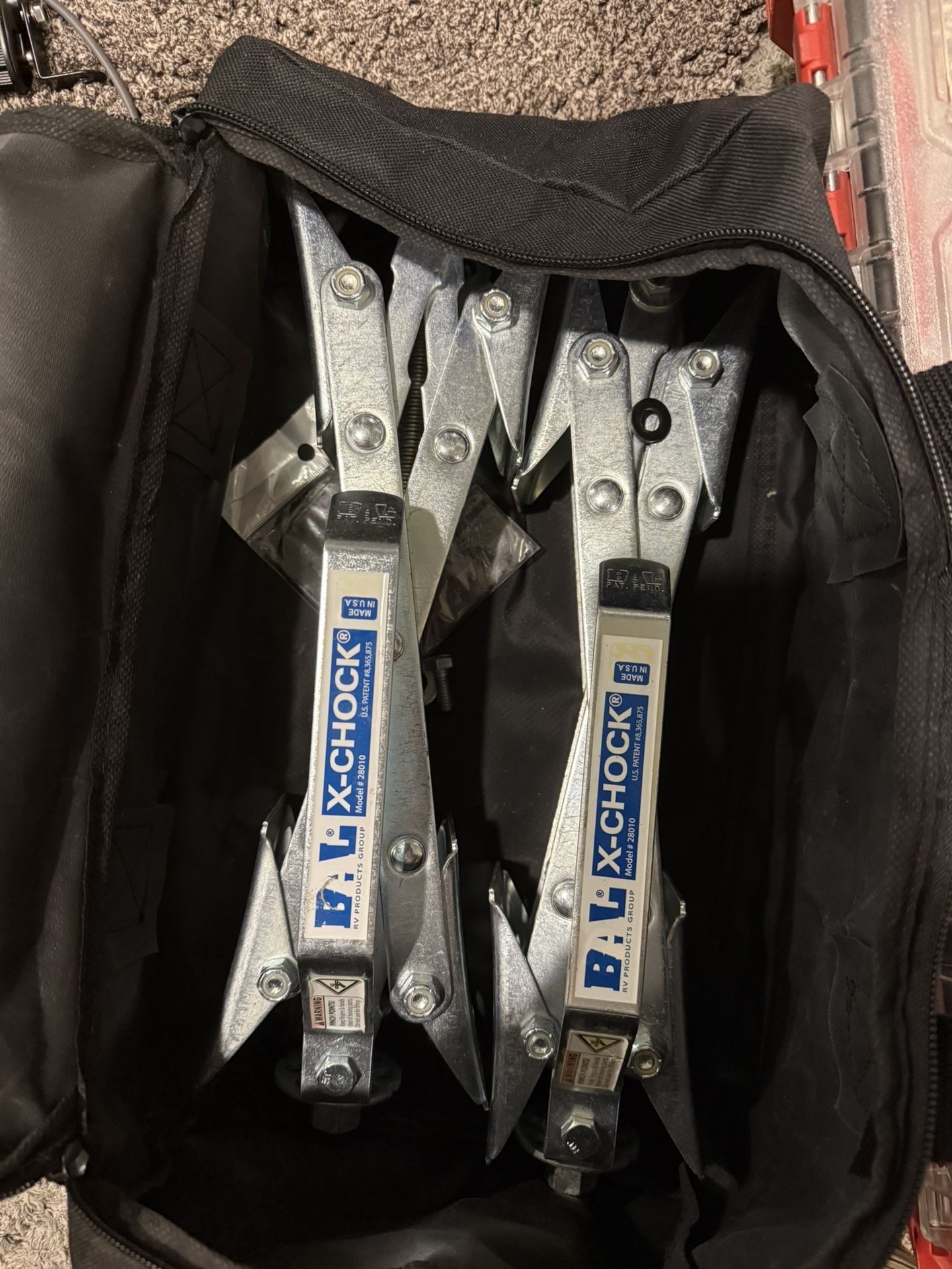 BAL X CHOCKS FOR RV TRAILER - LIKE NEW 