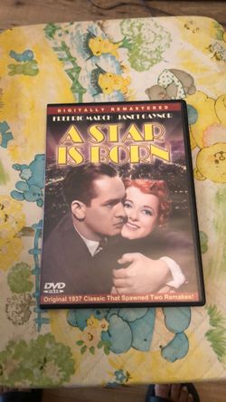 A Star Is Born 1937 Movie on DVD