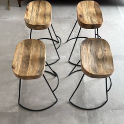 Mango Wood Counter Stools