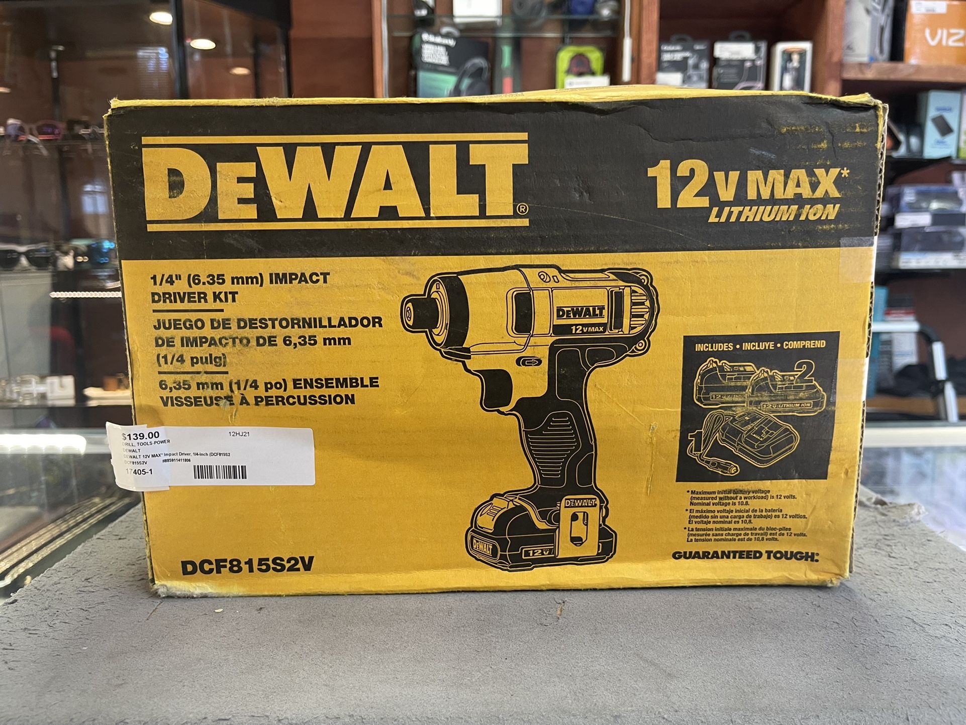Dewalt 12v Max 1/4” Impact Driver Kit