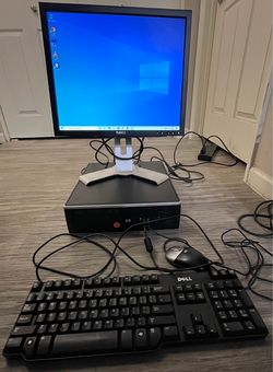 HP Desktop Computer Bundle w/ Monitor, Keyboard & Mouse - Windows 10 Home $99 (OBO)