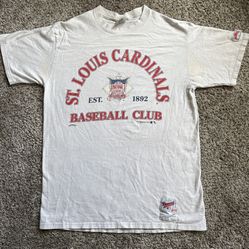 1992 St Louis Cardinals baseball VINTAGE tee baseball (Size Large)