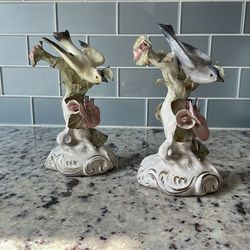 Vintage Italian Porcelain Bird Figurines