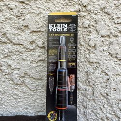 New Klein Tools 7 in 1 Impact Flip Socket Set