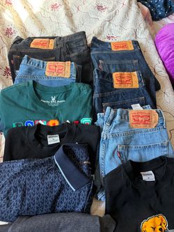 Mixed Clothing Lot – Levi's, Psycho Bunny, Michael Kors