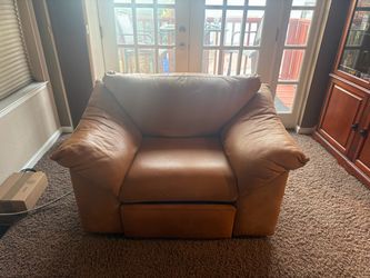 Leather chair free.