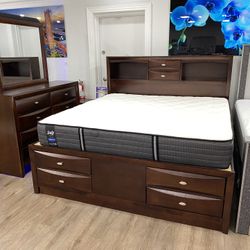 5PC KING BEDROOM SET ON SALE FREE NIGHTSTAND FREE MATTRESS 