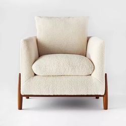 Elroy Accent Chair with Wooden Legs