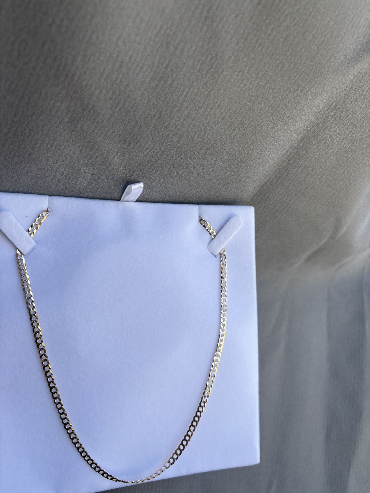 3.5mm Cuban Solid Gold Chain