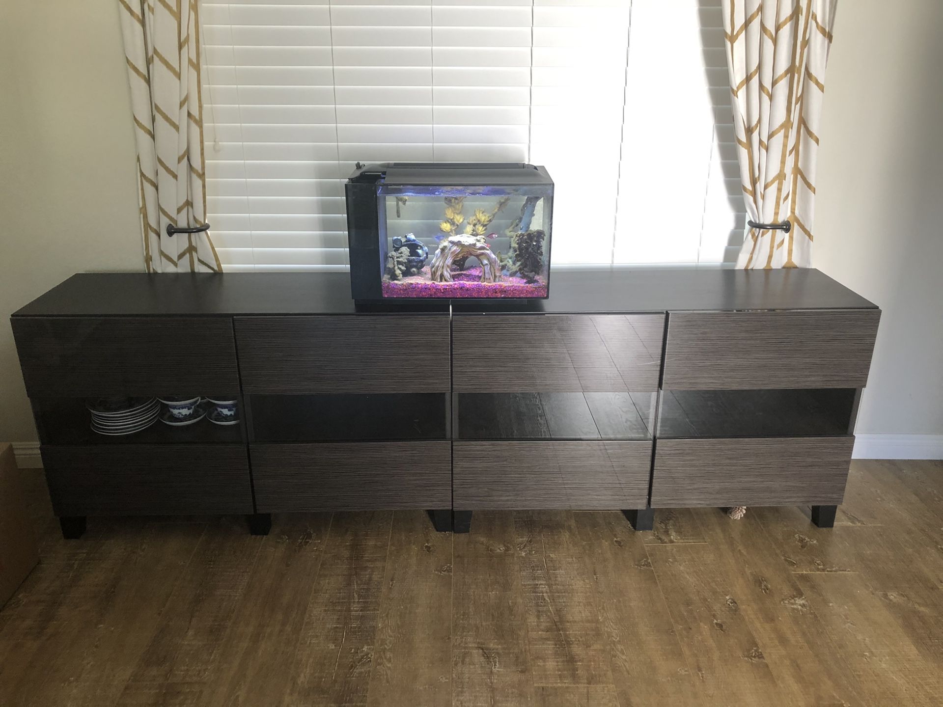 (2) IKEA 2 door Entertainment Console Cabinets