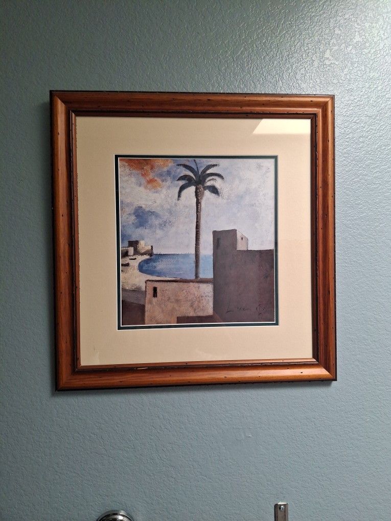 Framed Palm Tree Print