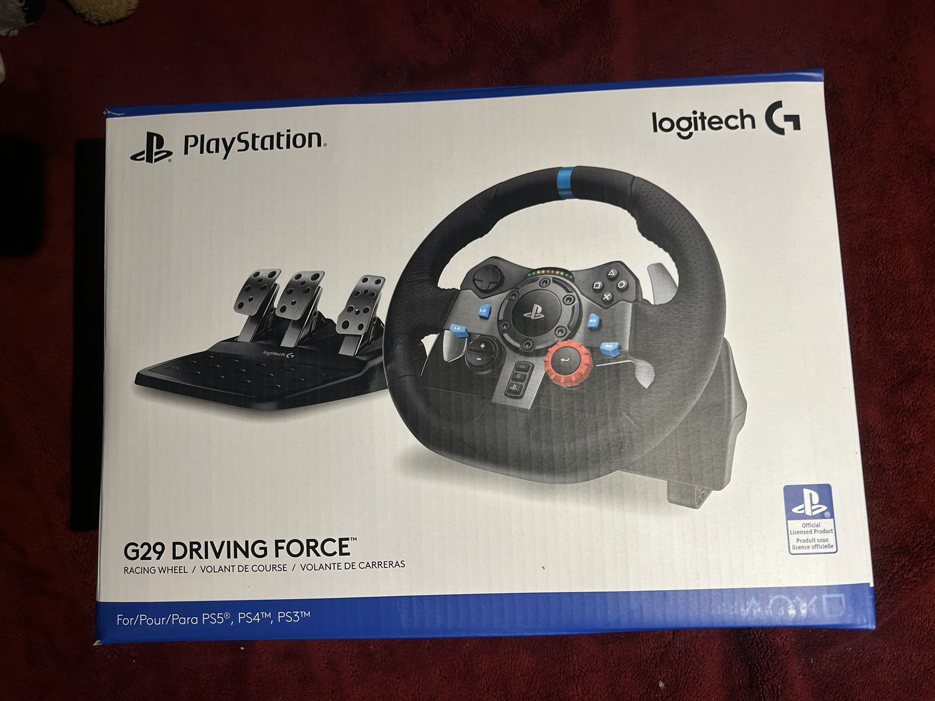 Logitech G29 Driving Force Racing Wheel and Pedals