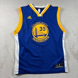 Golden State Warriors Kevin Durant Adidas Youth Boys Size L 14-16 Jersey #1590