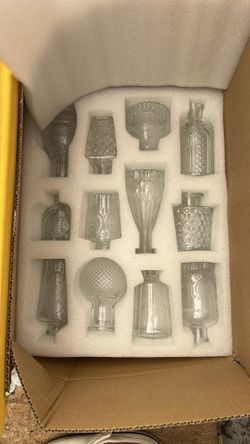 Set of 24 Small Clear Bud Bases