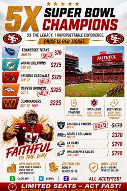 🔥 FIRE DEALS on 49ers Tickets | Premium Seats + MIM Included