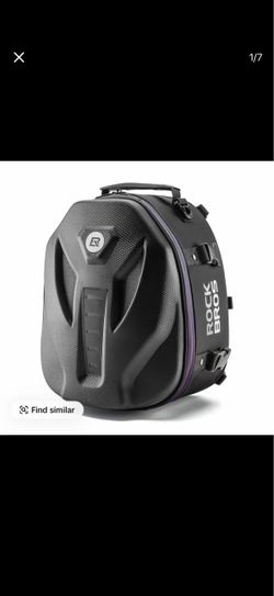 ROCKBROS 12.5L Waterproof Hard Shell Motorcycle Tail Bag - 12.4’’L x 9.45’’W x 8.07’’H