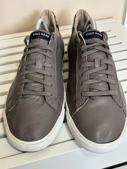 Cole Haan GrandPro Tennis Sneakers Women’s 11B Gray Leather Haircalf W15327