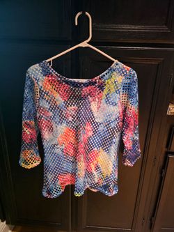 Sheer Multi Color Mesh Tank