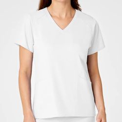 Wonder Wink Womens 3x White Scrub Top
