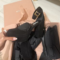 Miu Miu Heels Black Authentic Size 39,5