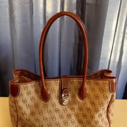 Dooney & Bourke Signature monogram tote shoulder bag
