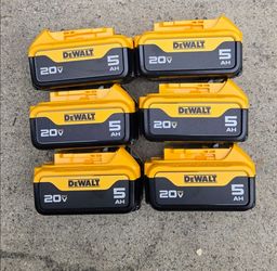 Dewalt 20v Batteries 5.0 Ah Brand New