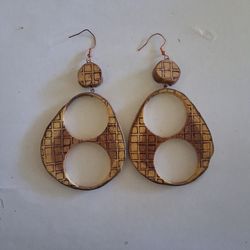 Custom Made Wooden Earrings 